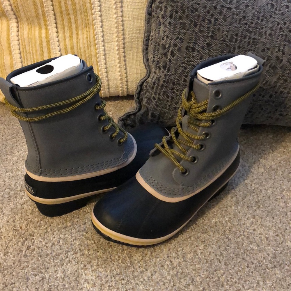 SOREL Slimpack 1964 Black and Gray 6.5 duckboot